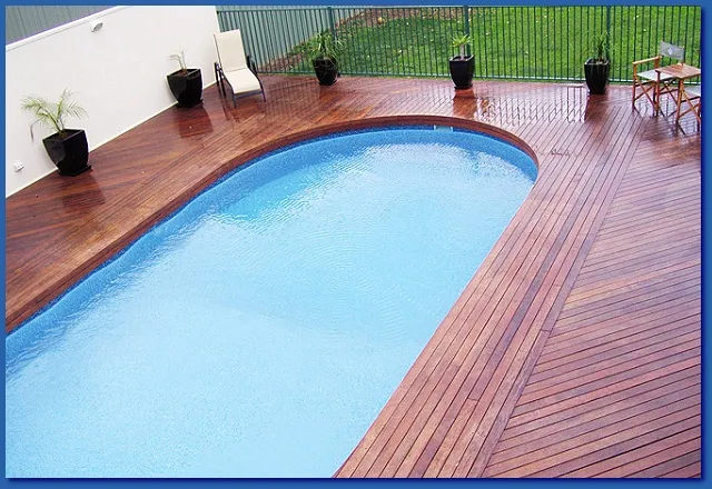 Noosa Reef saltwater pool, completely decked