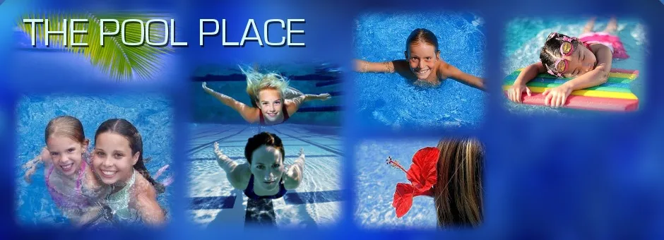 The Pool Place: children swimming in clear blue pool water